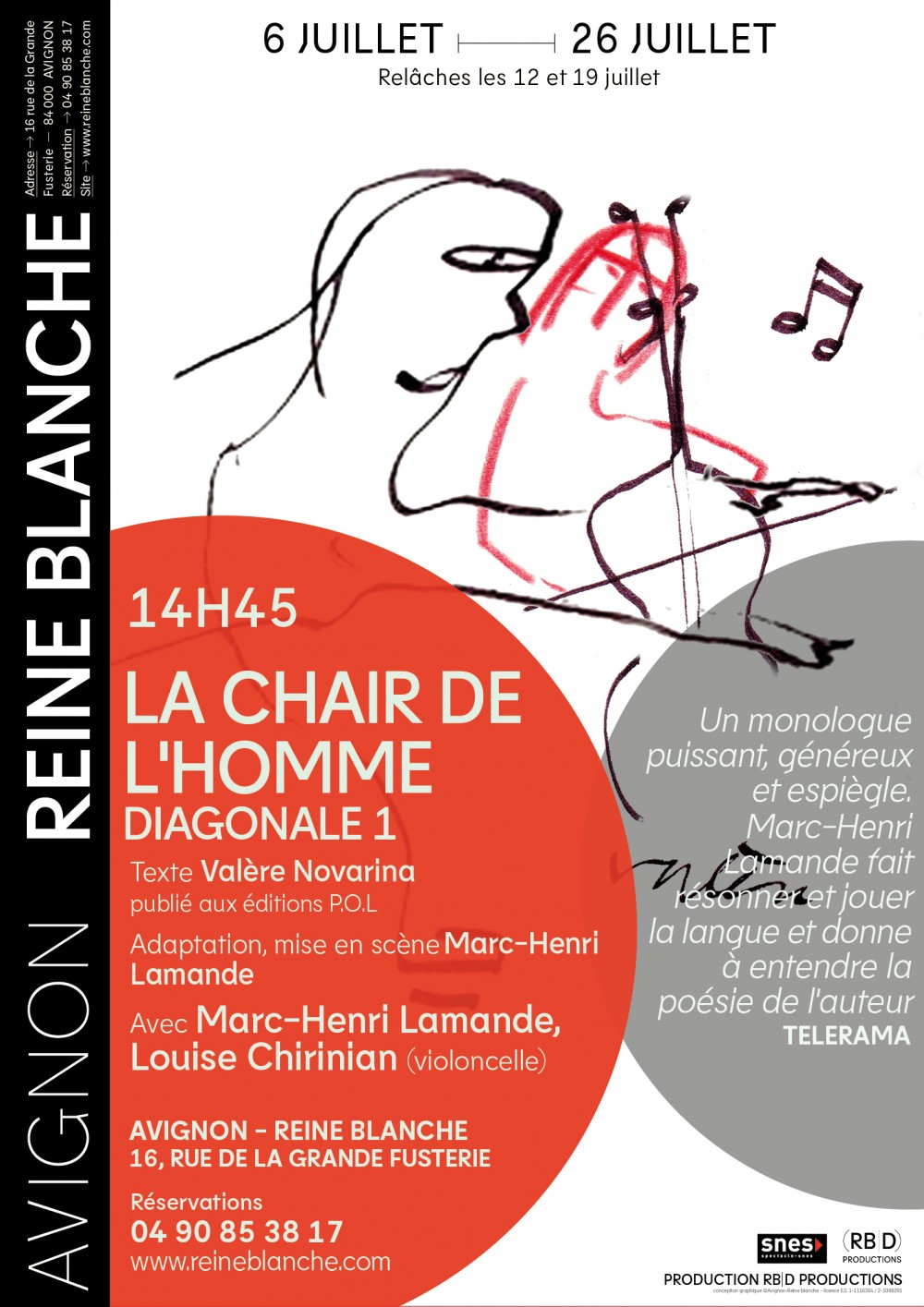 La Chair de l'homme - Diagonale 1 - © Reine Blanche